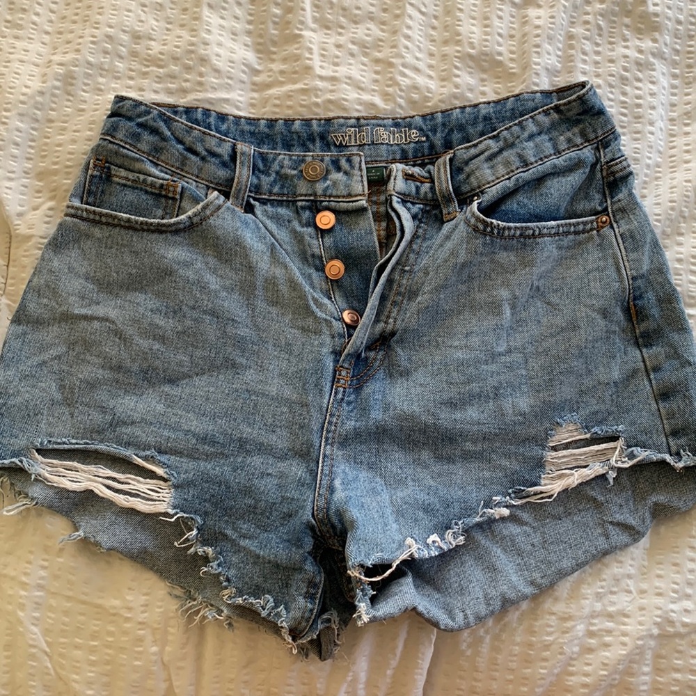 Blue Denim Shorts